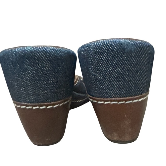 Cole Haan denim chain wedge sandal. 90’s Y2K Britney Spears Paris Hilton vintage - Picture 8 of 13